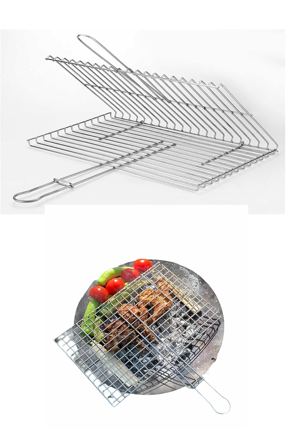 pratikoutdoor Paslanmaz Mangal Teli - Izgara Teli - Ömürlük 304 Krom Paslanmaz Çelikten Mangal Teli-Izgara Teli