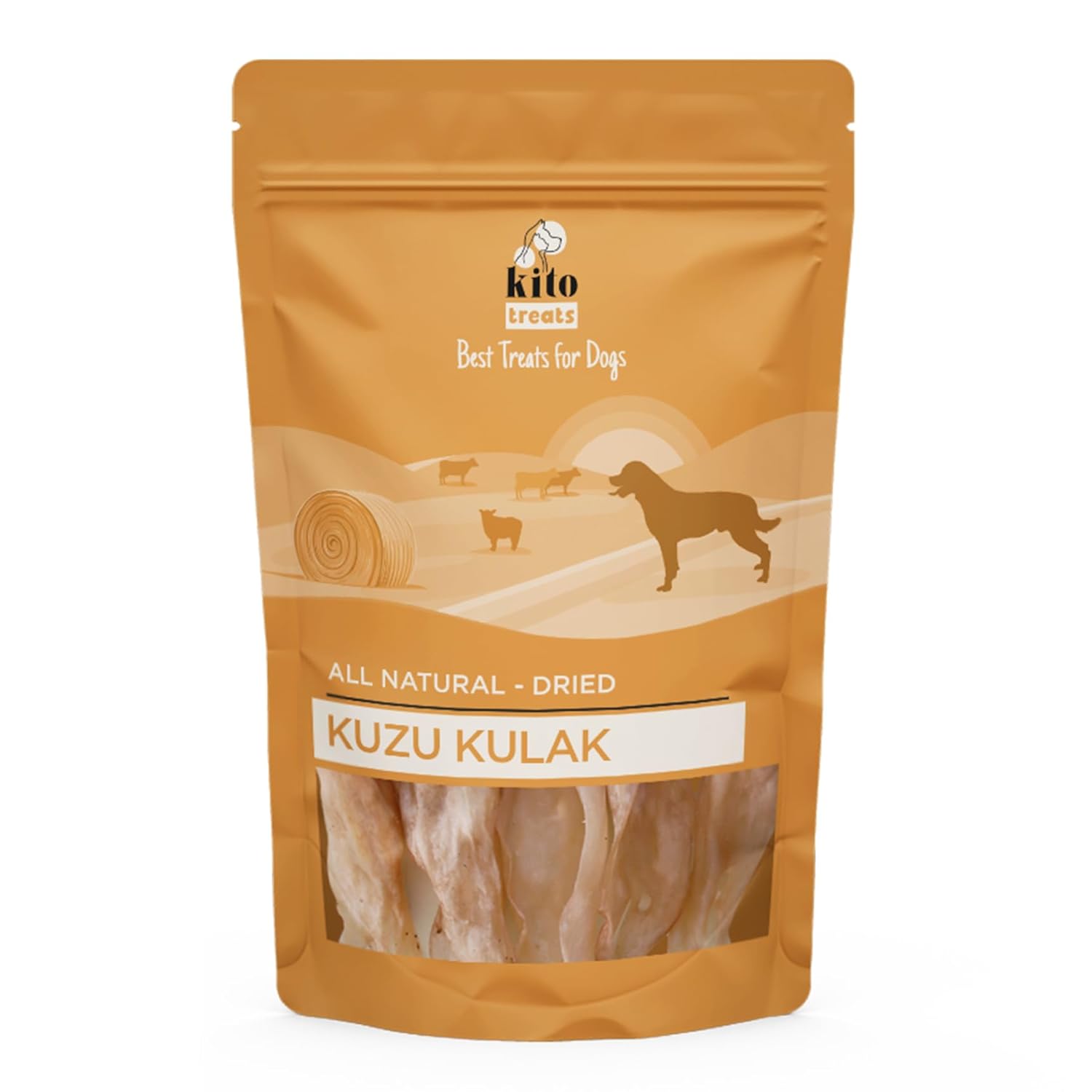 Kito Kurutulmuş Kuzu Kulak Çiğnemelik Köpek Ödül Maması %100 Doğal, Glutensiz, Organik 100 gr