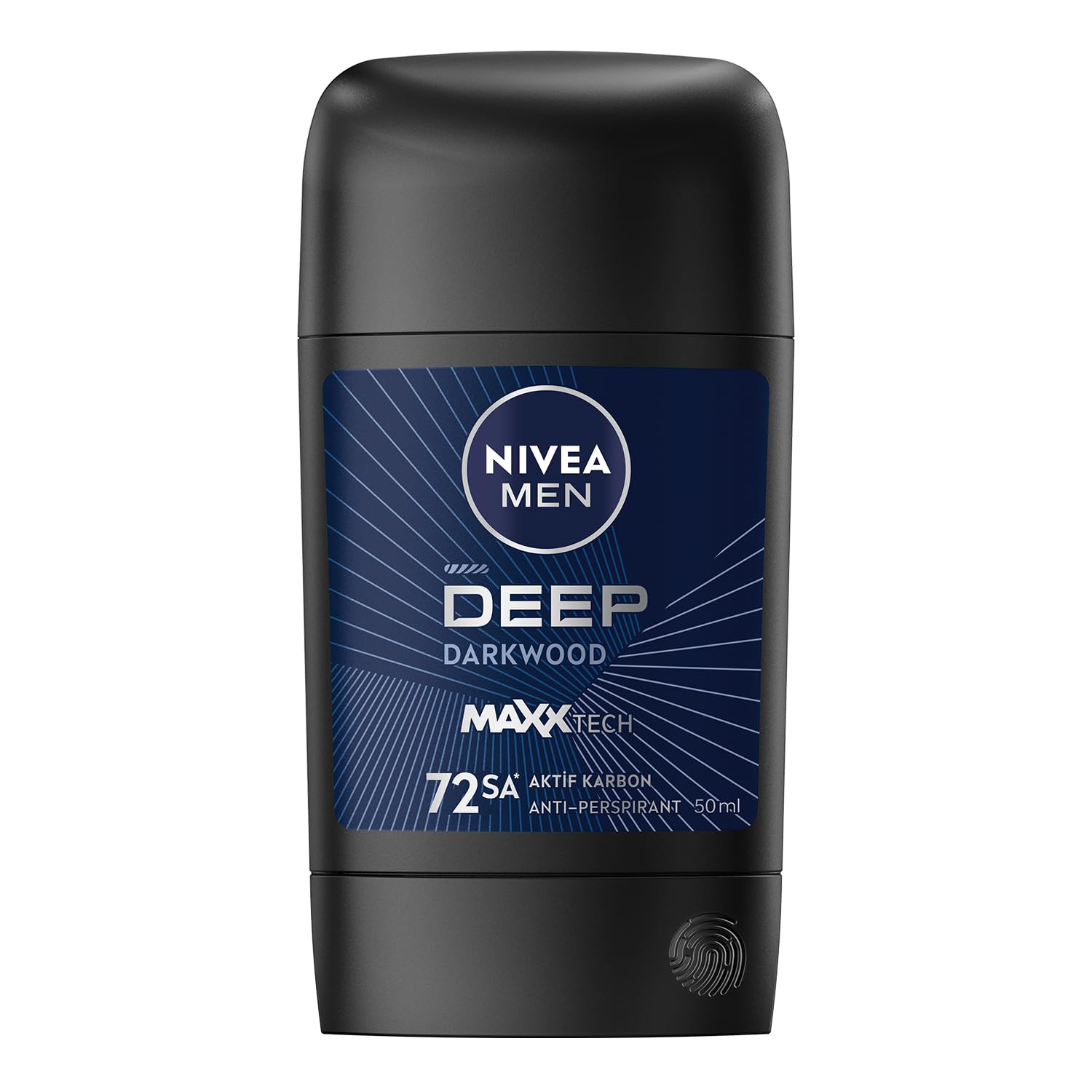 NIVEA MEN Erkek Stick Deodorant Deep Dimension 50 ml,72 Saat Ter ve Ter Kokusuna Karşı Anti Perspirant Koruma,Aktif Karbon