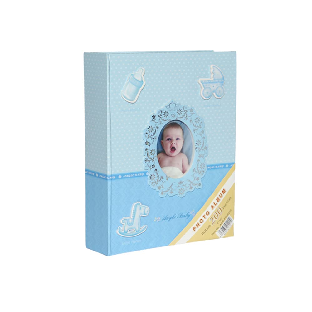 Rabsev 10x15cm 100 Fotoğraf Kapasiteli Lüx Bebek Fotoğraf Albümü (MAVİ)