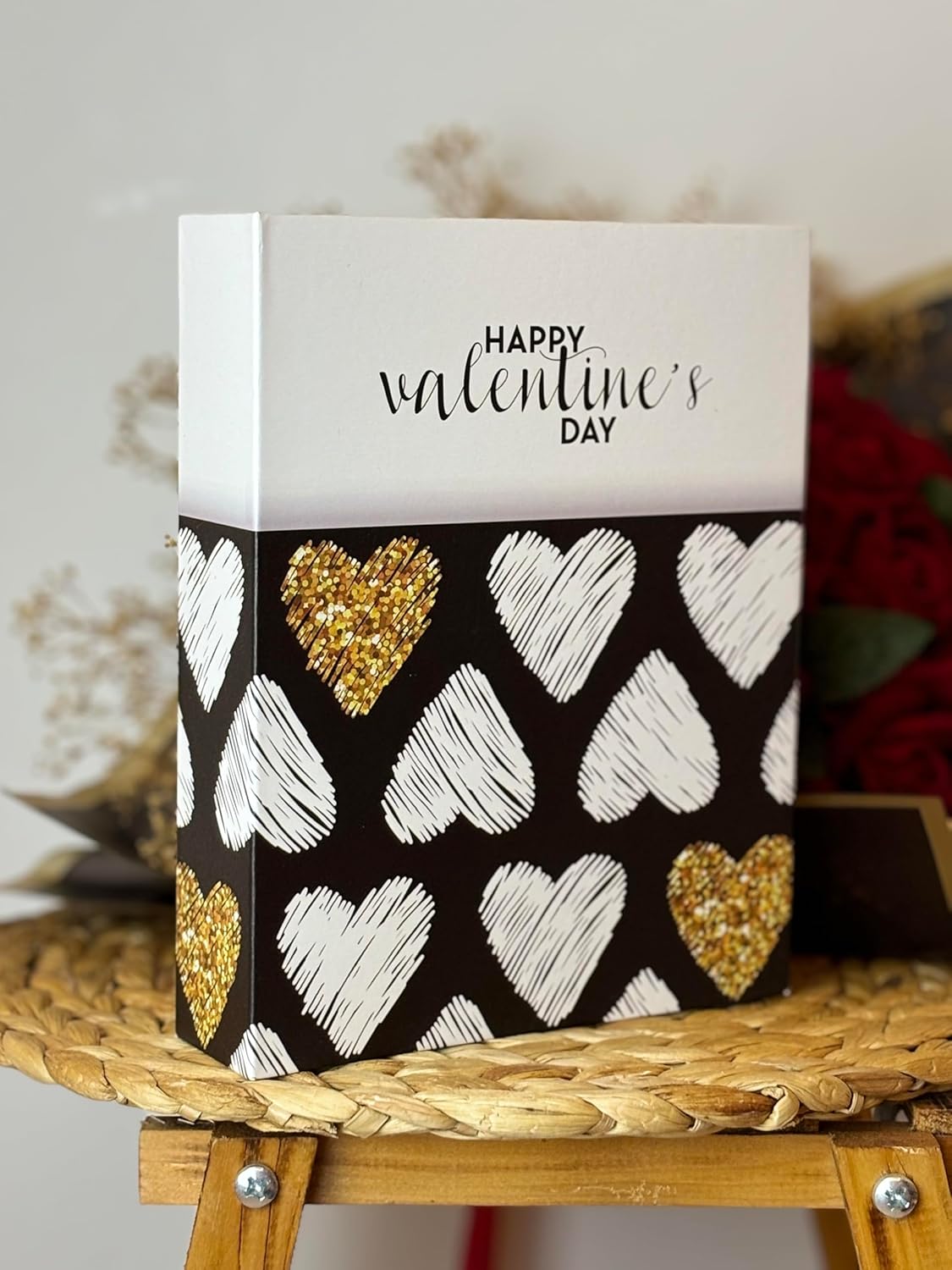 Rabsev Fotoğraf Albümü 10x15cm 200 Lük Renkli Valentine's Desenli Anı Albümü