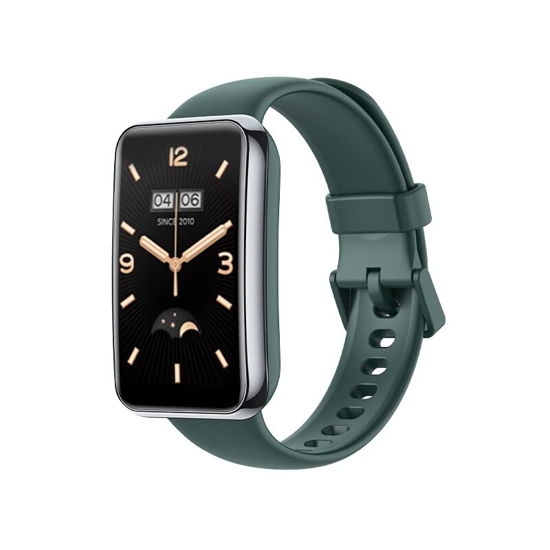 Coverzone Xiaomi Mi Band 7 Pro ile uyumlu Kayış Spor Saat Kordon Mi Band 7 Pro ile uyumlu Rahat Kullanım Kırılmayan Tinta Unita Kordon Haki