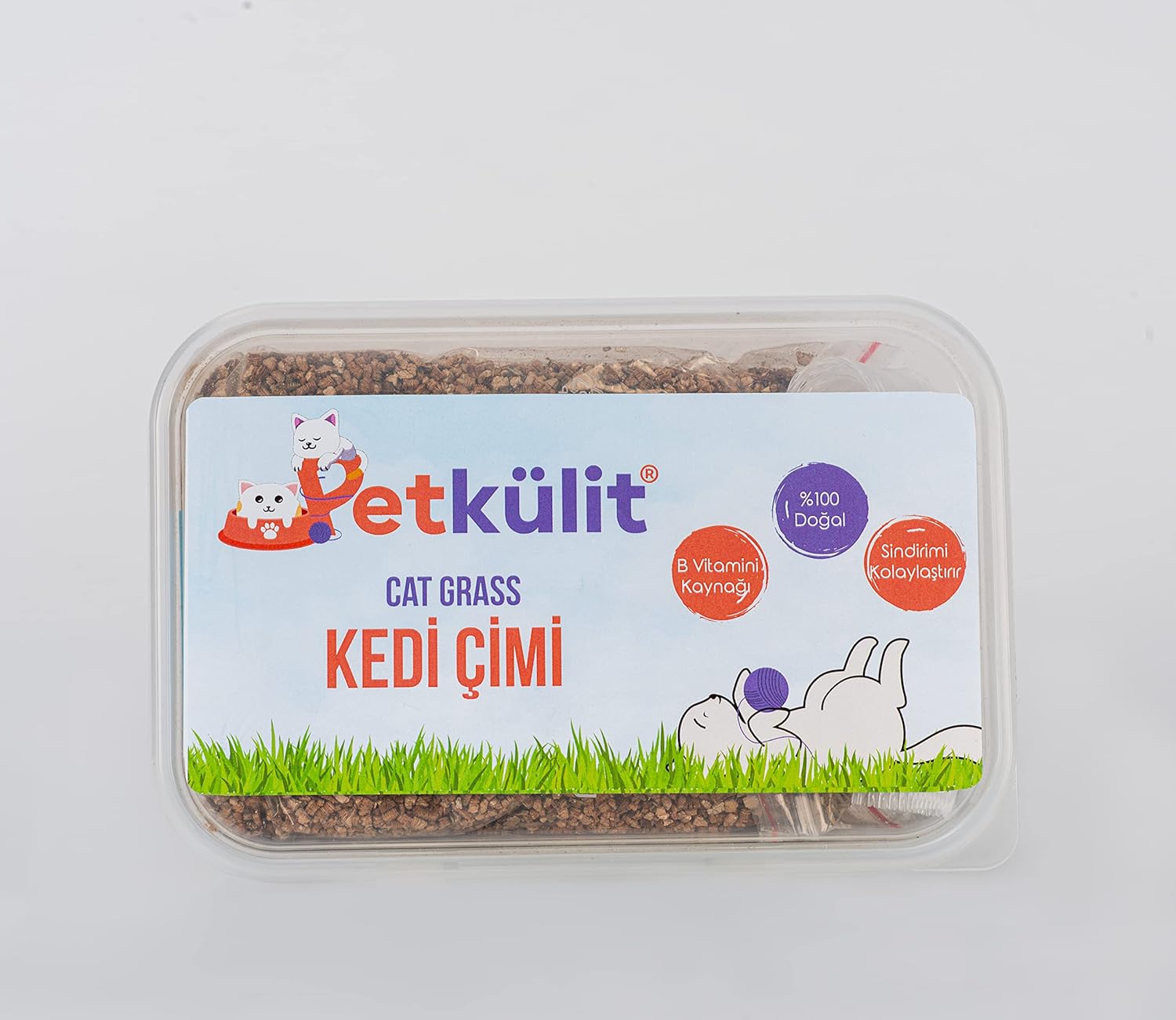 Petkülit Kedi Çimi - Şeffaf