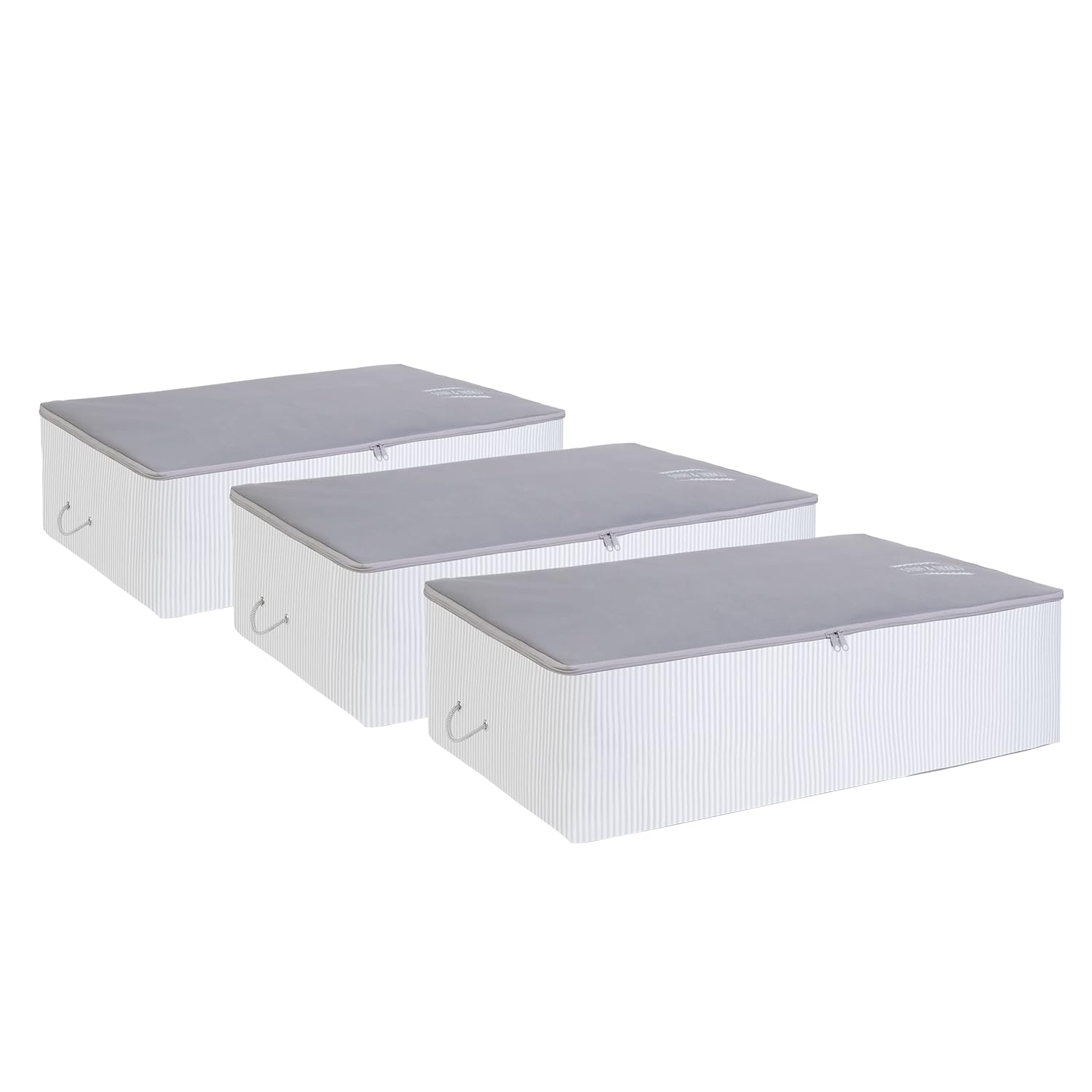 Ocean Home Textile 3'lü Mega Boy Gri Renk Stuff & Things Baza Altı Hurç Set