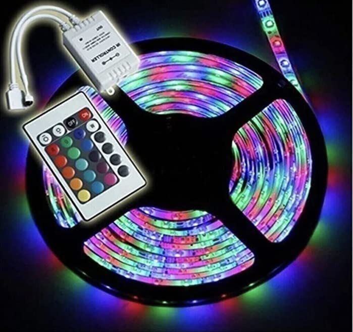Rgb Serit Isik Aydinlatma 5 Metre Led Animasyonlu Tak Çalistir Kumandali Trafolu