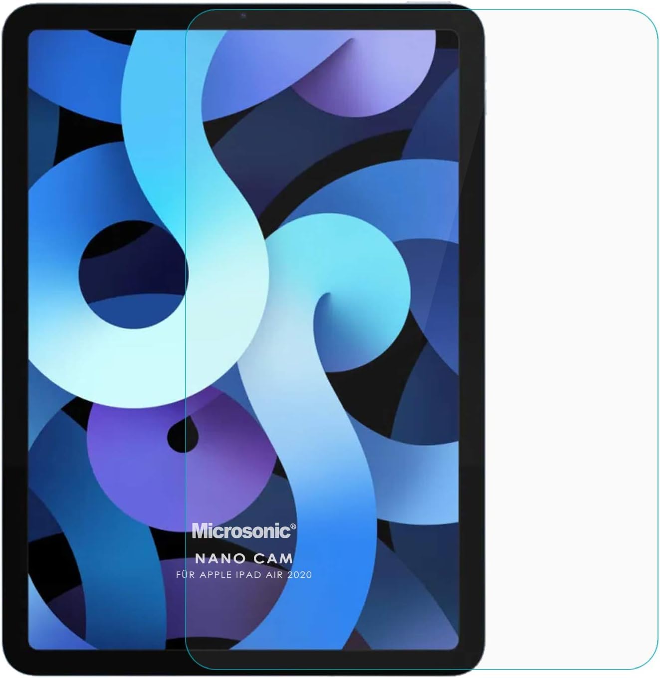 Microsonic Apple iPad 10.Nesil 10.9`` (A2696-A2757-A2777) Nano Glass Cam Ekran Koruyucu [iPad 10.Nesil 10.9 ile Uyumlu Ekran Koruyucu - Şeffaf]