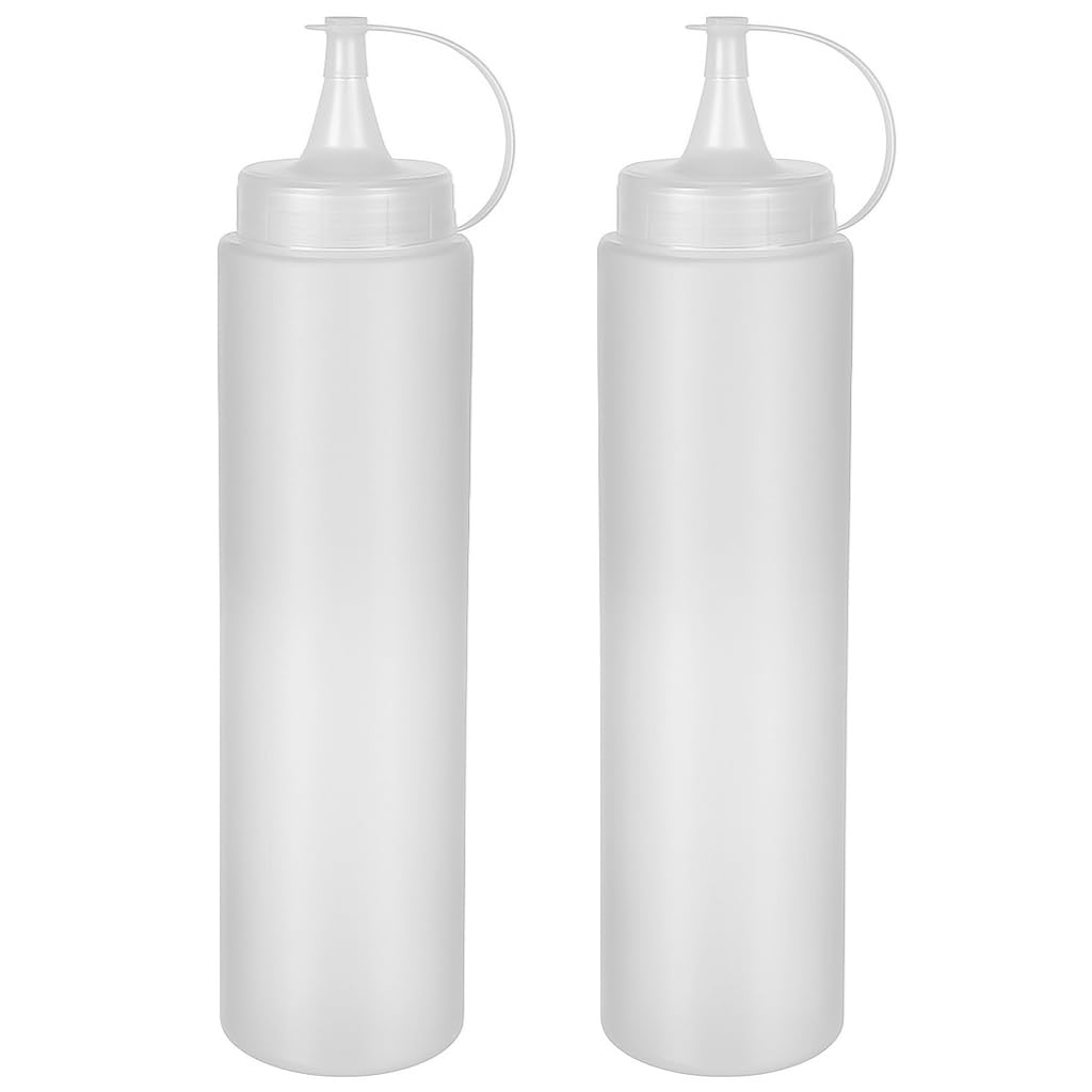 Lirazon 2 Adet Sos Şişesi 700 Ml Plastik Yağlık Sirkelik Ketçap Mayonez Sızdırmaz Sosluk Yağdanlık