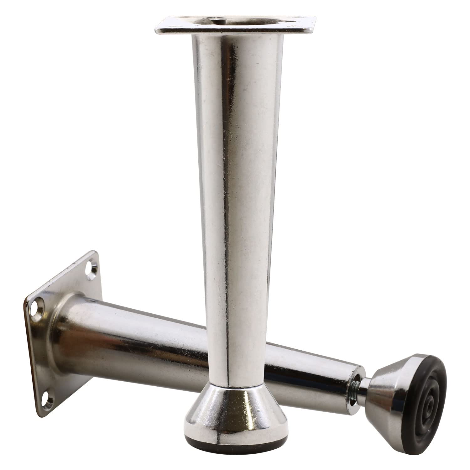 Badem10 Mobilya Sehpa Puf Zigon Metal Ayağı Ayarlanabilir Krom Ayak 12 cm