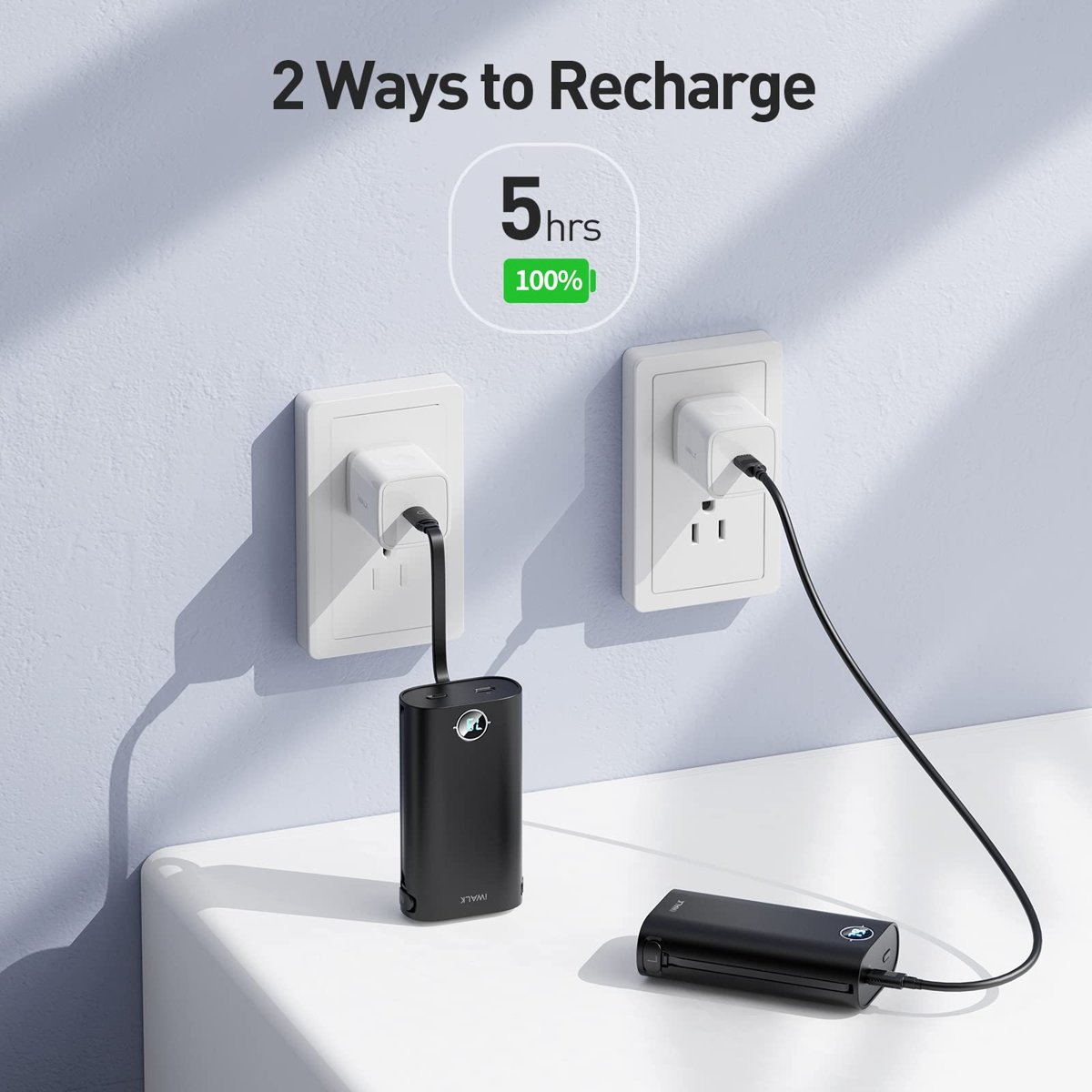 iWALK PowerSquid Dahili 3 Kablolu PD 18W Hızlı Şarj Özellikli 9000mAh Powerbank DBL10000S (SİYAH)