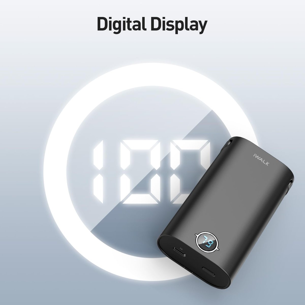 iWALK PowerSquid Dahili 3 Kablolu PD 18W Hızlı Şarj Özellikli 9000mAh Powerbank DBL10000S (SİYAH)