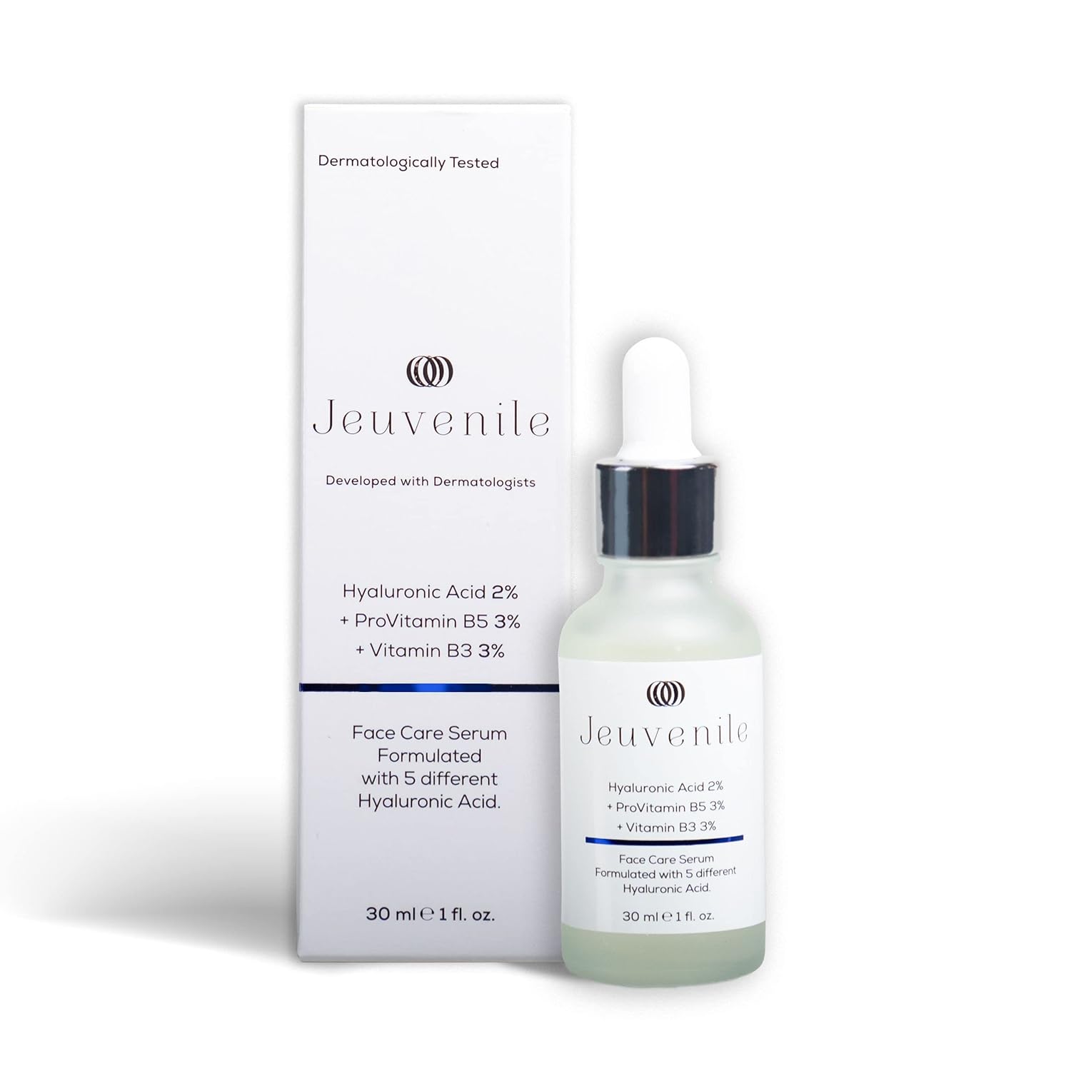 Jeuvenile Hyaluronic Acid Yüzde İki ve Provitamin B5 Yüzde 3 ve Vitamin B3 Yüzde Üç Yoğun Nemlendirici Serum 30ml