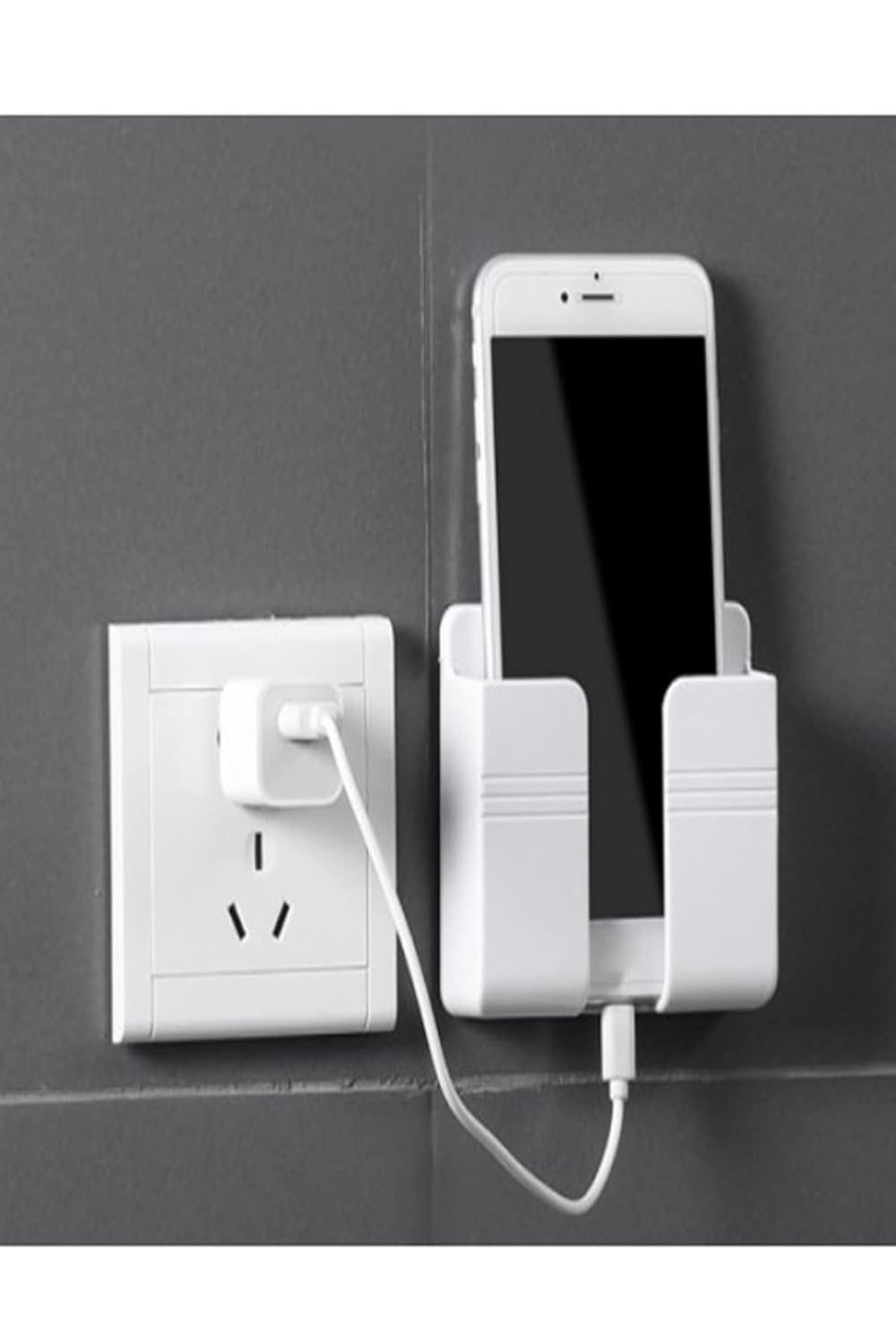 Mobee Telefon Ve Kumanda Standı Plastik Duvar Üstü Sabitleyici