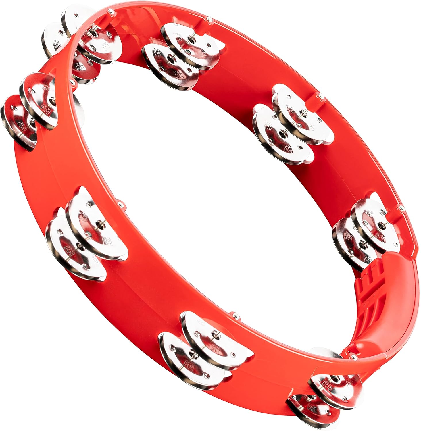 Meinl Percussion Percussion HTT10R Stainless Steel Jingle 2-rows 10 inç Tour Tamburin (Kırmızı)