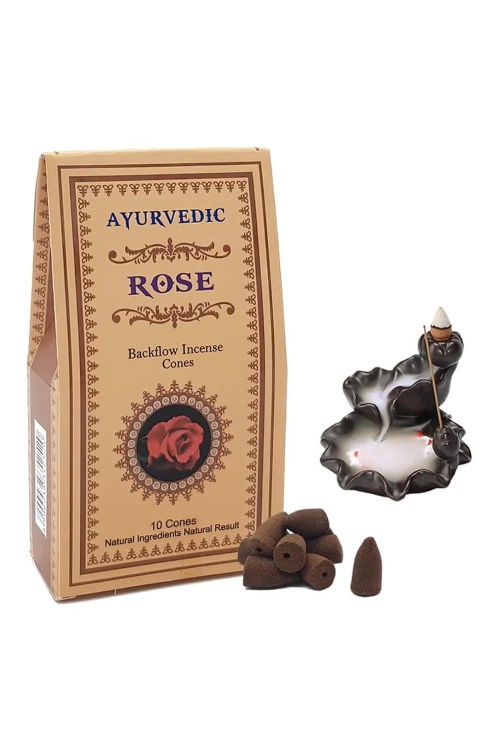 miebox make it easier Ayurvedic Doğal KONIK Tütsüler (Şelale geri Akışkanlı) || 20 farklı AROMA ve KOKU || PALO SANTO, WHITE SAGE (Adaçayı), NAG CHAMPA,... (Patchouli (Paçuli Bitkisi))