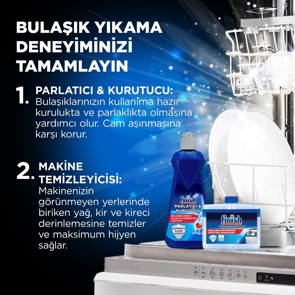 Finish Quantum Özel Seri 100 Kapsül Bulaşık Makinesi Deterjanı Tableti (1 x 100 Kapsül)
