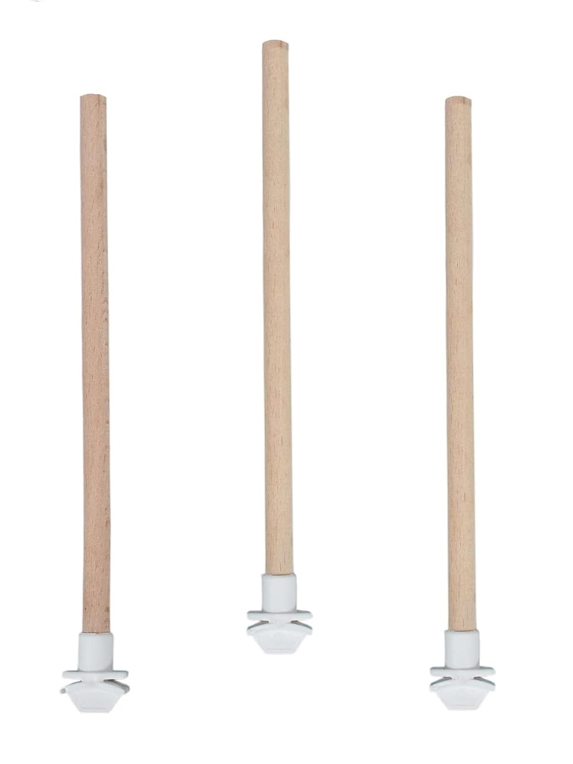 Petistera 3'lü Ahşap Pürüzsüz Muhabbet Kuşu Tüneği 25 cm