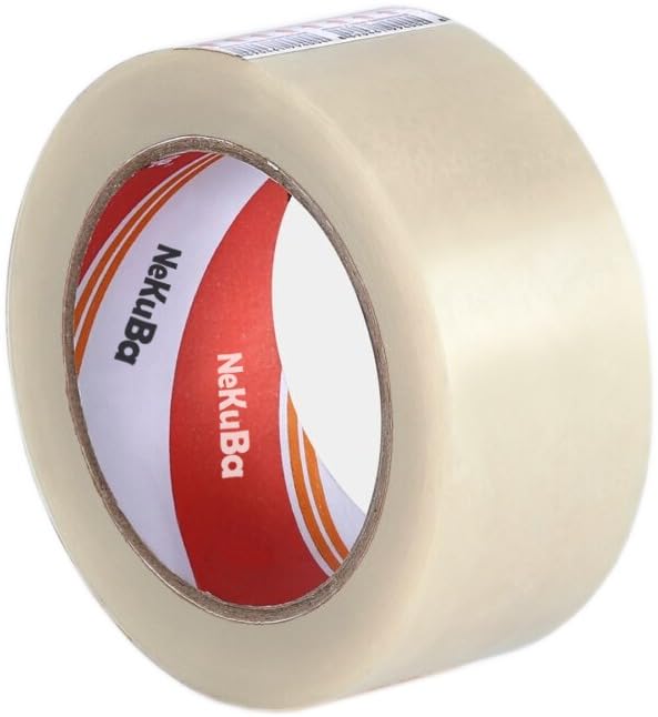 Nekuba Koli Bandı 6 Adet 45X100 Şeffaf GERGADAN En 45mm, Uzunluk Net 100 metre, Basınca ve gerilime dayanıklıdır, 6'lı Paket