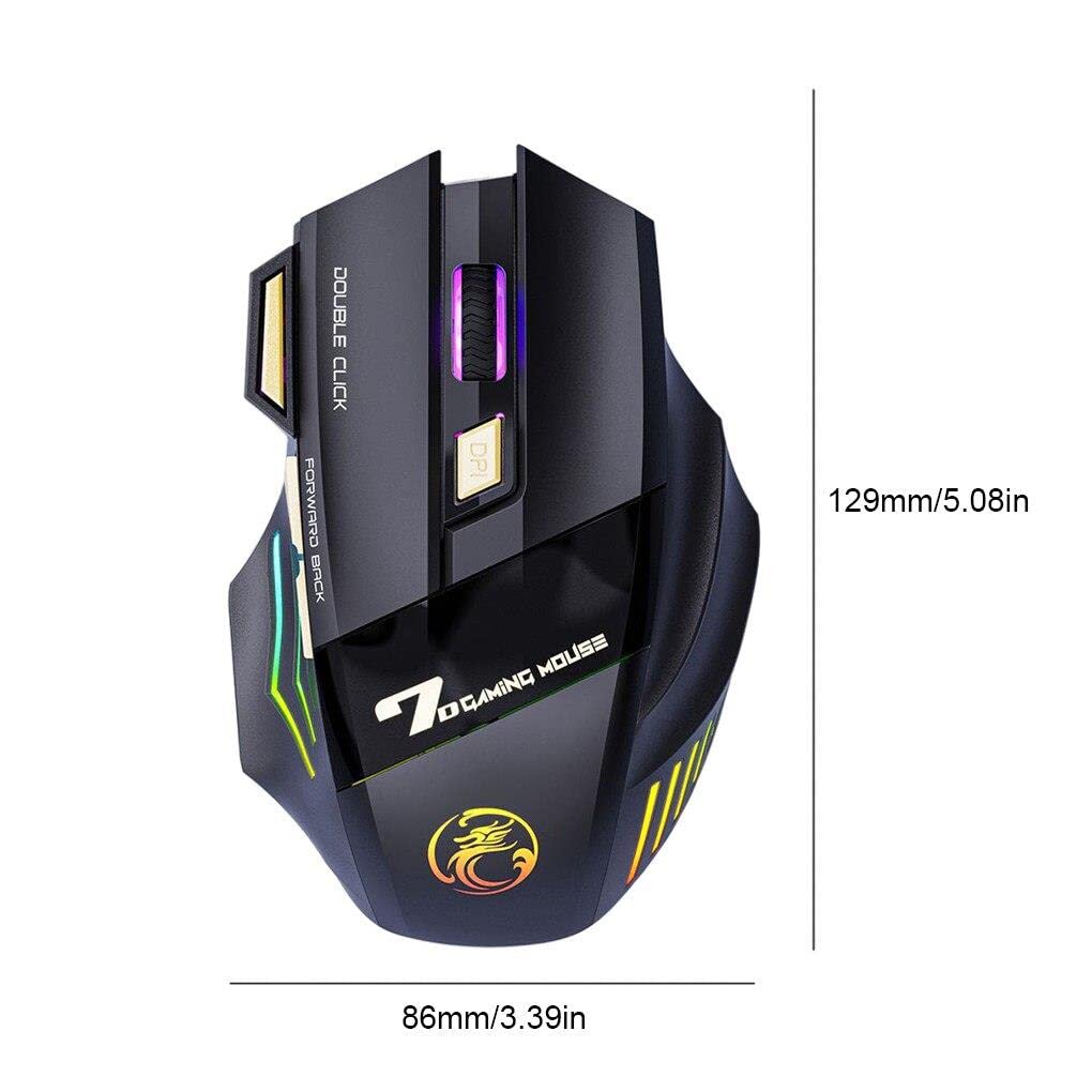 Valkyrie Imice Gw-X7 7 Tuşlu Sessiz 2.4g Wireless Bluetoothlu Şarj Edilebilir Kablosuz Gaming Mouse