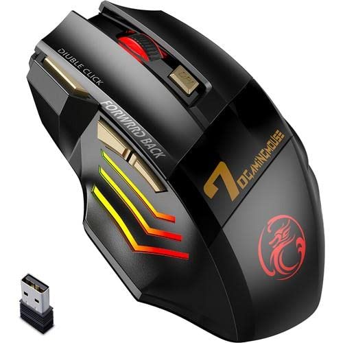 Valkyrie Imice Gw-X7 7 Tuşlu Sessiz 2.4g Wireless Bluetoothlu Şarj Edilebilir Kablosuz Gaming Mouse