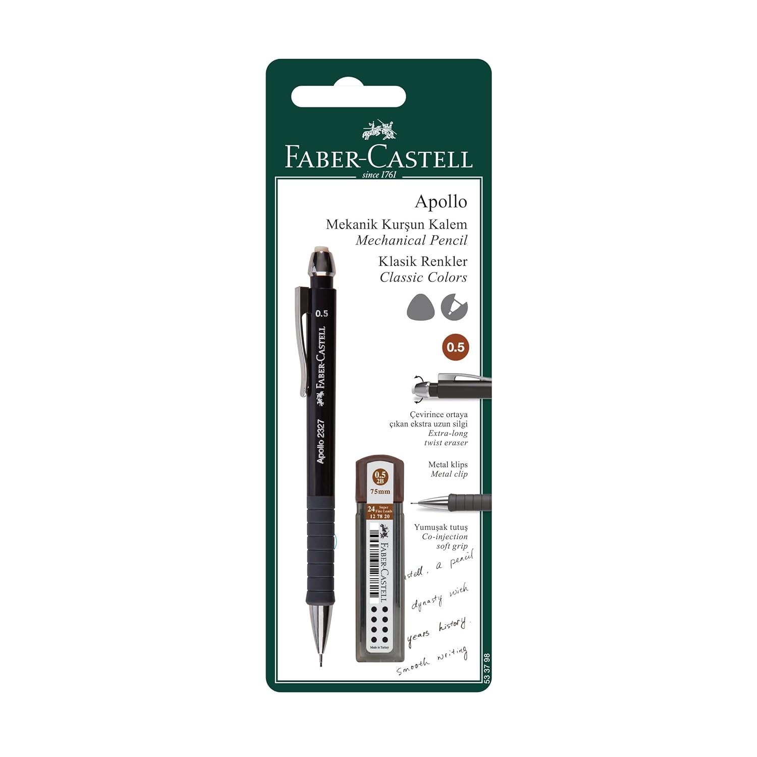 Faber-Castell Apollo Versatil Kalem 0.5mm ve 24'lü Min
