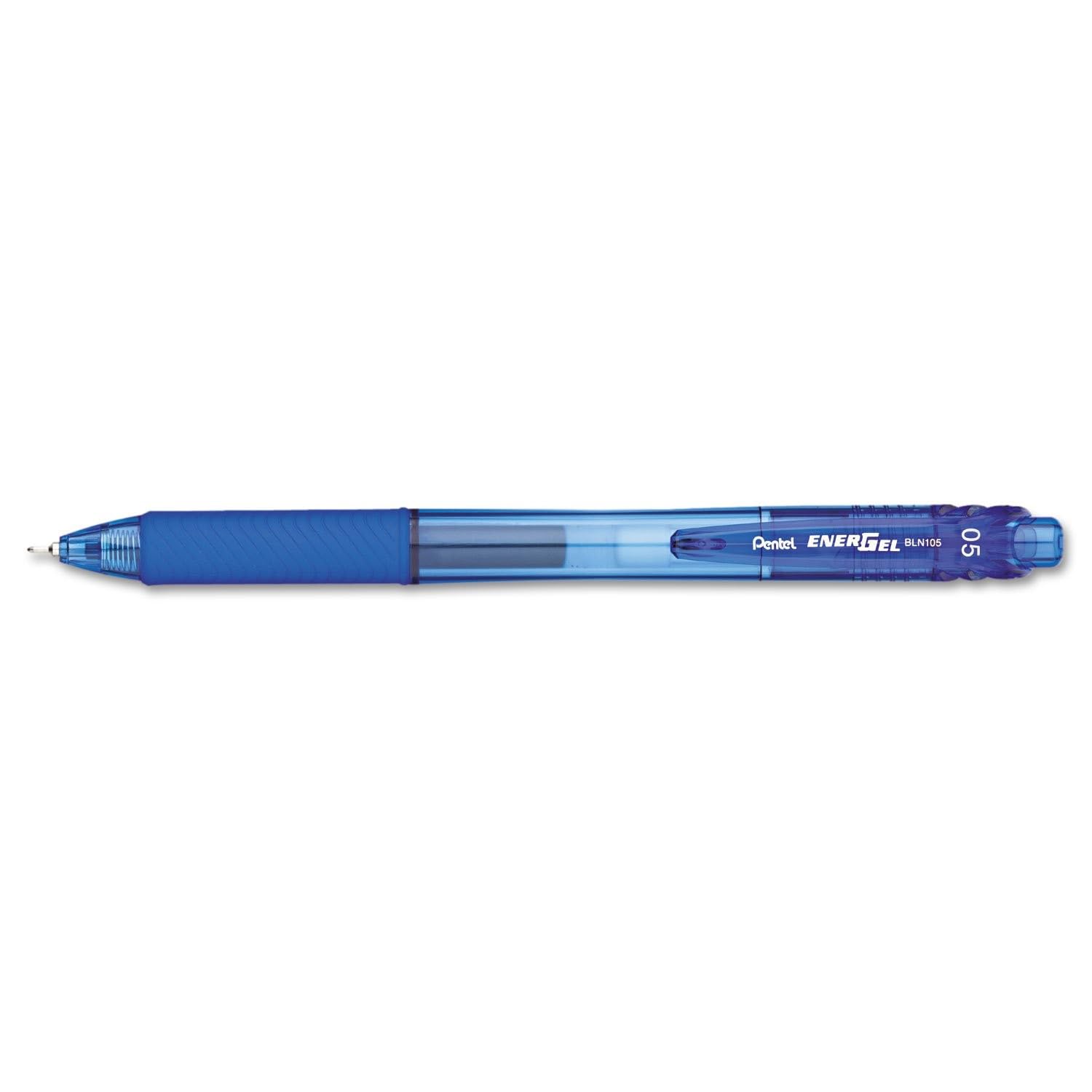 Pentel Likit-Jel Roller Kalem - 0.5 mm İğne Uçlu - Mekanizmalı, MAVİ