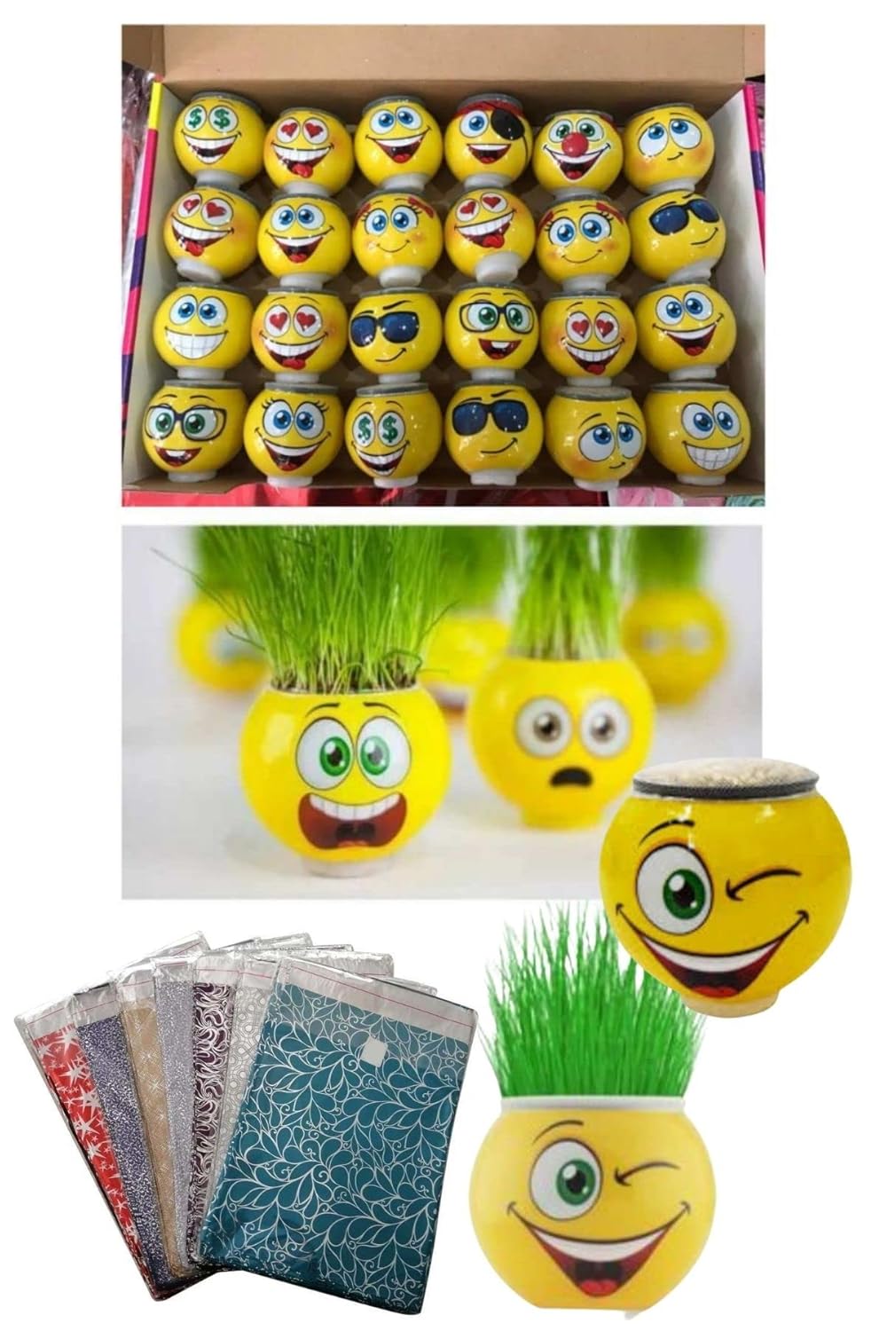 Çim Adam 24 Adet Hediye Paketi ile birlikte Okul Öncesi Doğum Günü Karne Hediyesi Toplu Etkinlik Hediyesi