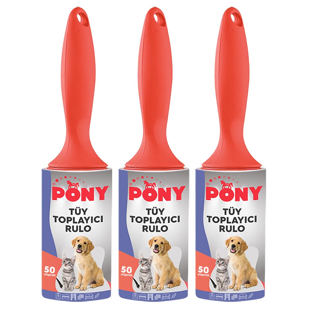PONY TÜY TOPLAYICI RULO 3 LÜ SET KEDİ KÖPEK
