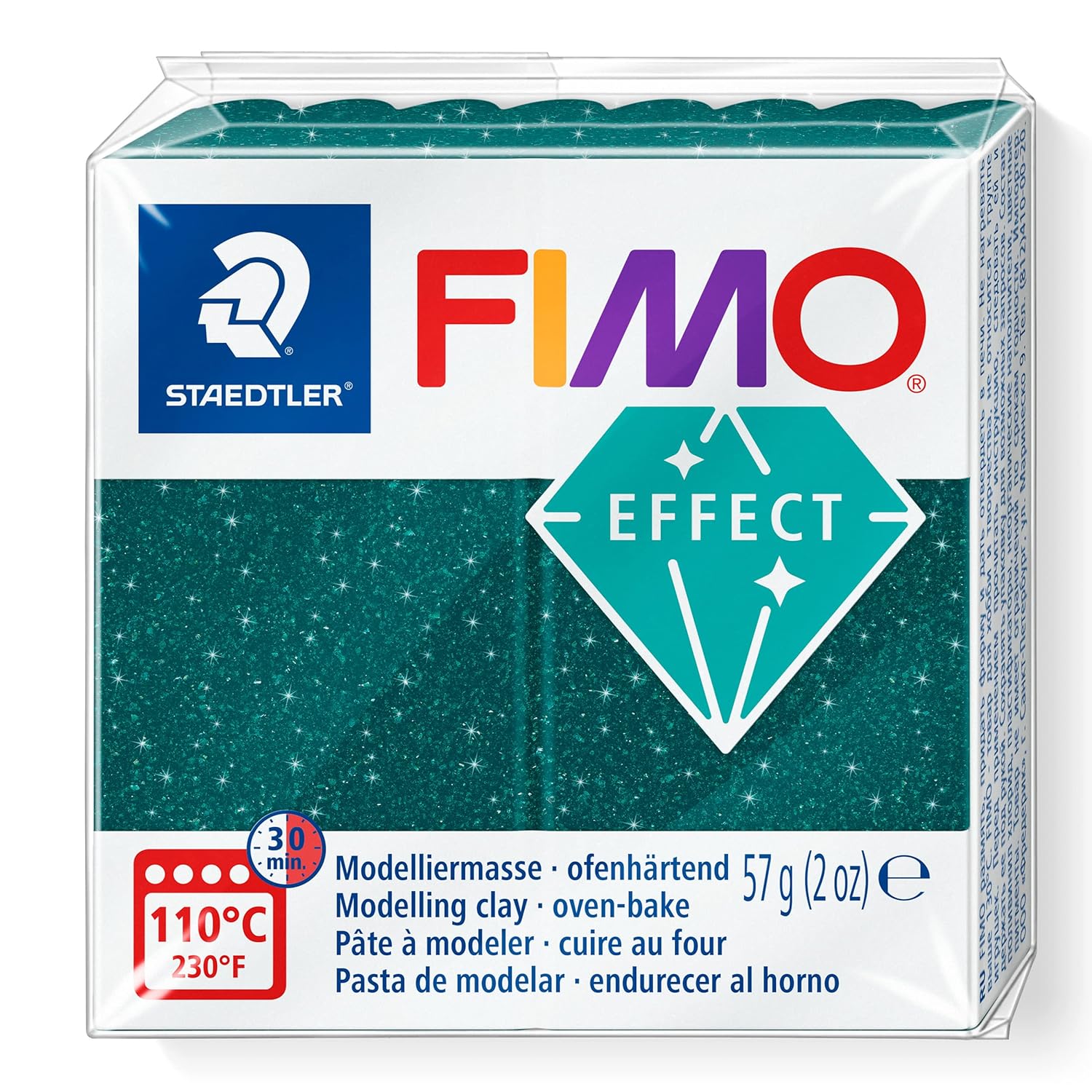 STAEDTLER FIMO 8010-562 Modelleme Kili Fımo Effect Galaksi Yeşil