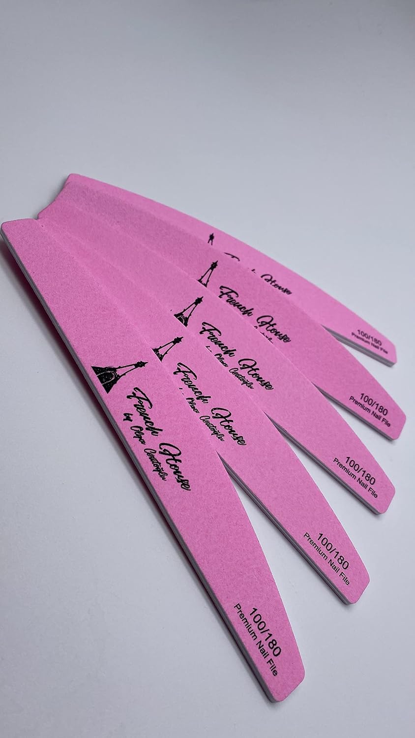 5 Adet Protez Tırnak Törpüsü 100/180 Yıkanabilir, Kağıt törpü, Nail File, Nail Art