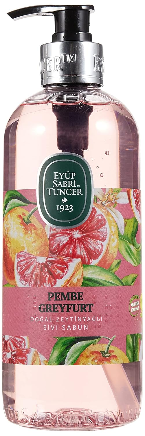 Eyüp Sabri Tuncer Doğal ZeytinYağlı Sıvı Sabun Pembe Greyfurt 500 Ml Pet Şişe