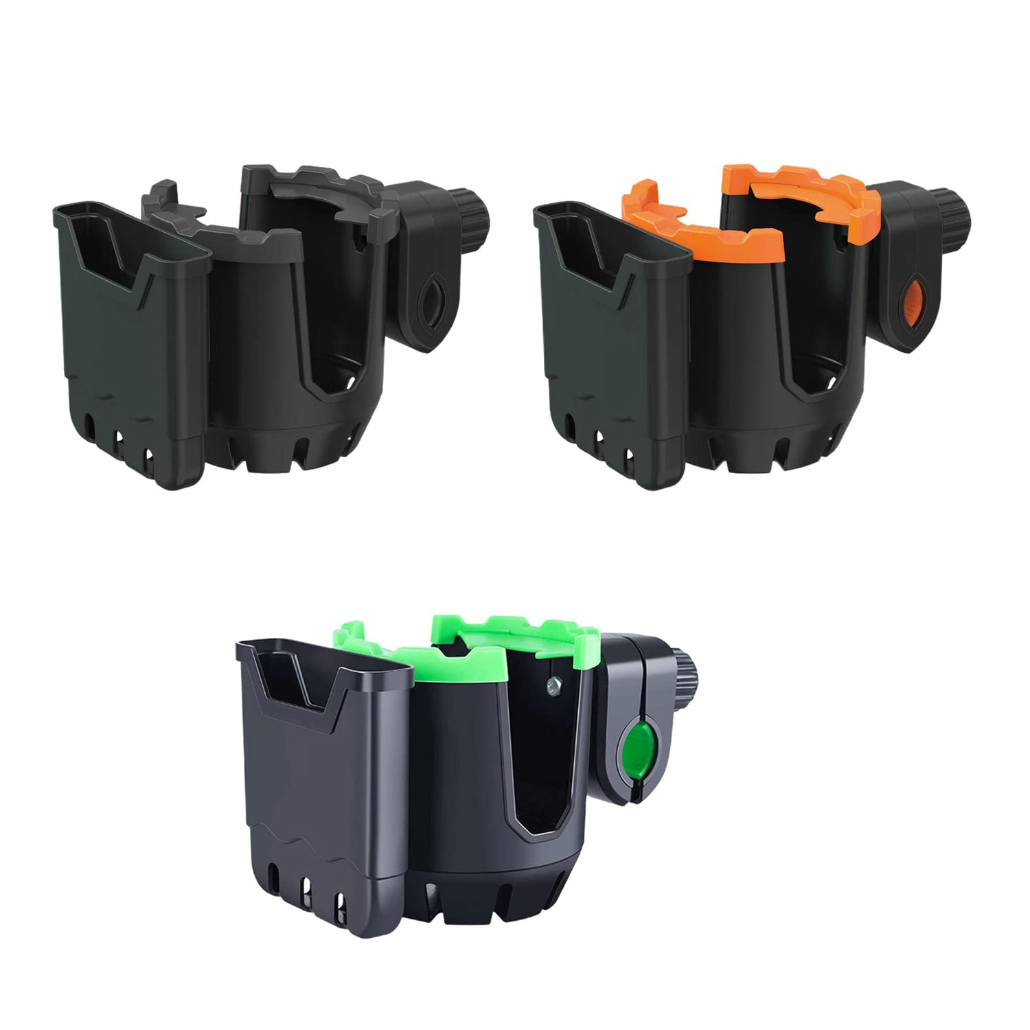 Microcase Bisiklet Bebek Arabası için Şişe Biberon Bardak ve Telefon Tutucu - AL2816 (Siyah)