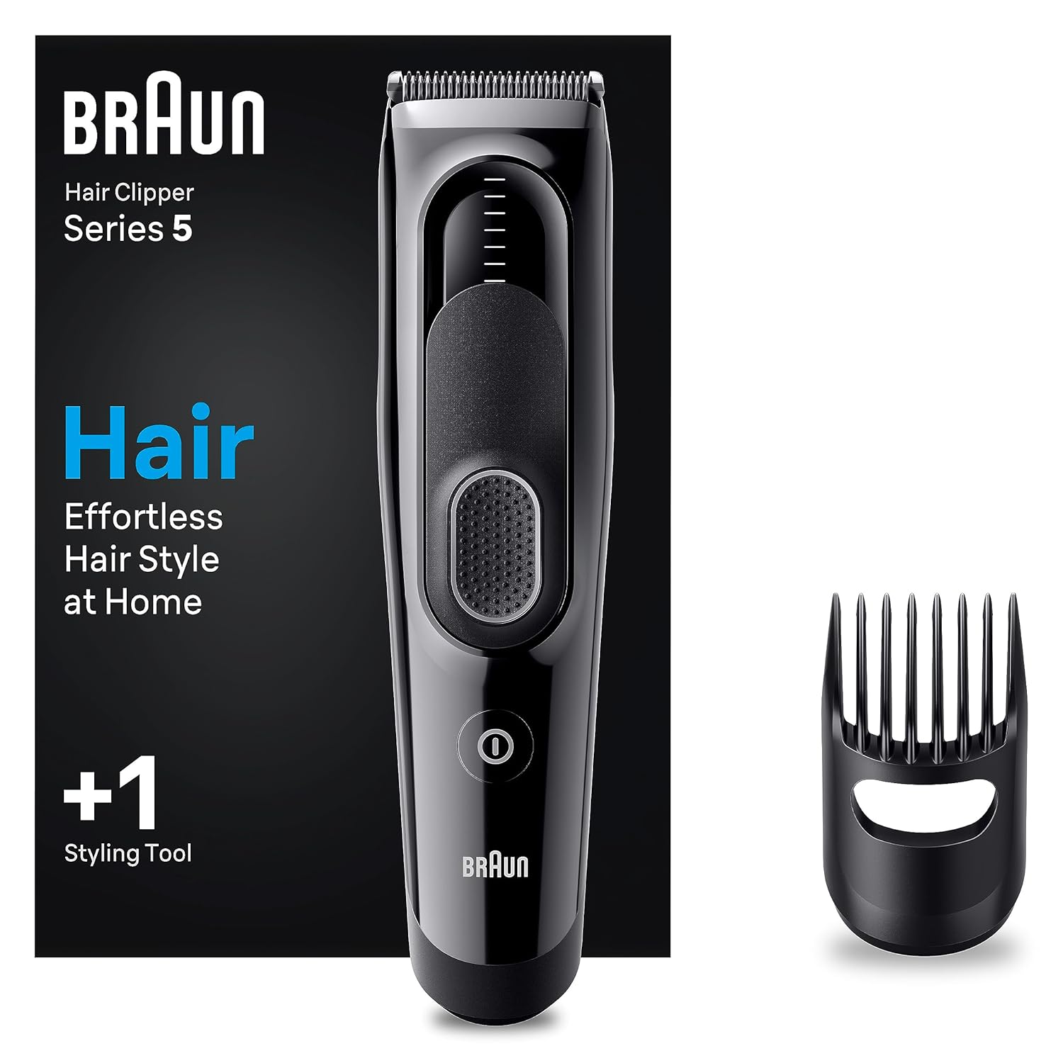 Braun Series 5 HC5310, Erkekler İçin 9 Uzunluk Ayarına Sahip Saç Kesme Makinesi
