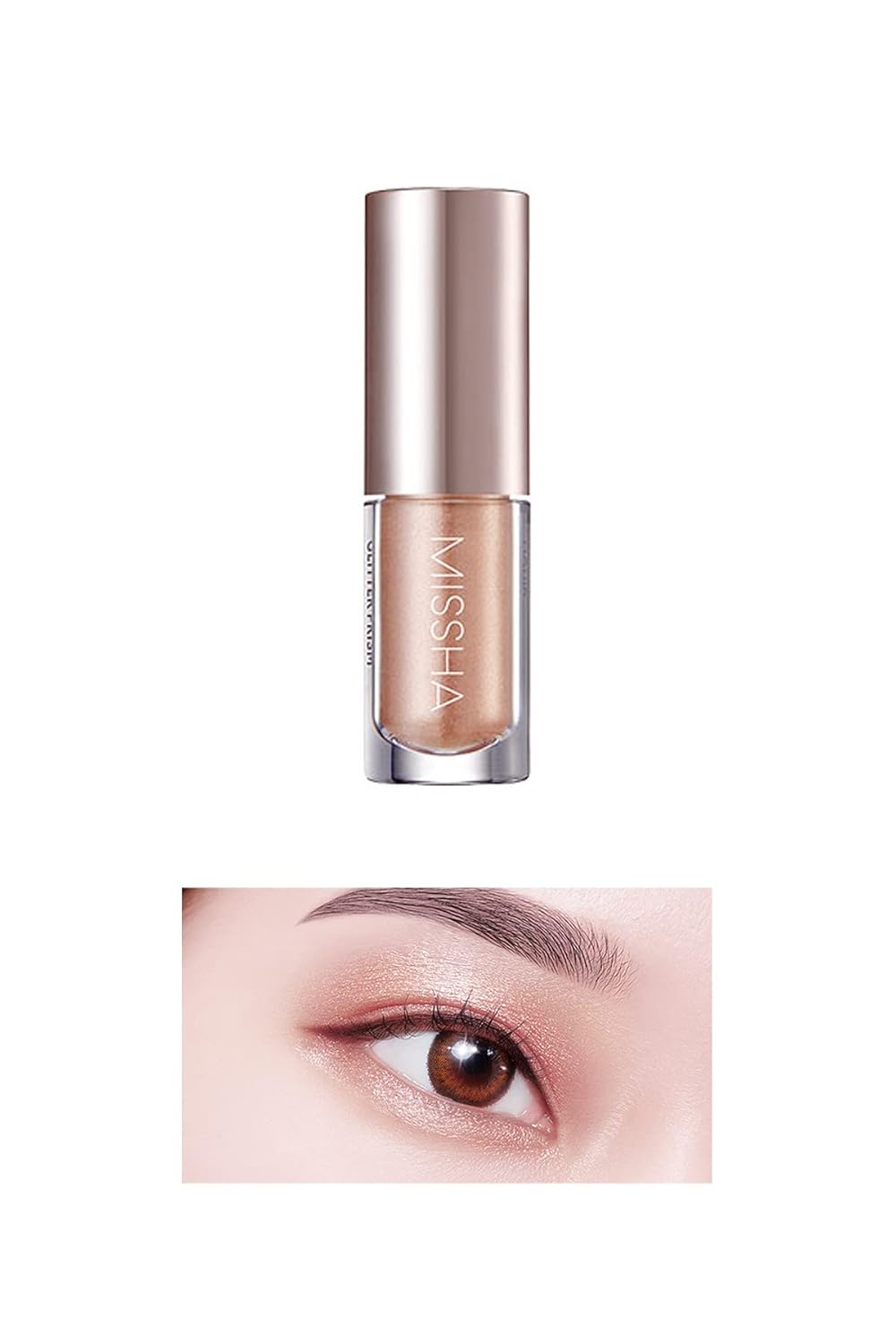 MISSHA Işıltılı Ve Parlak Glitter Likit Göz Farı Glitter Prism Liquid Eyeshadow Shimmer No10 Lace Shirring)