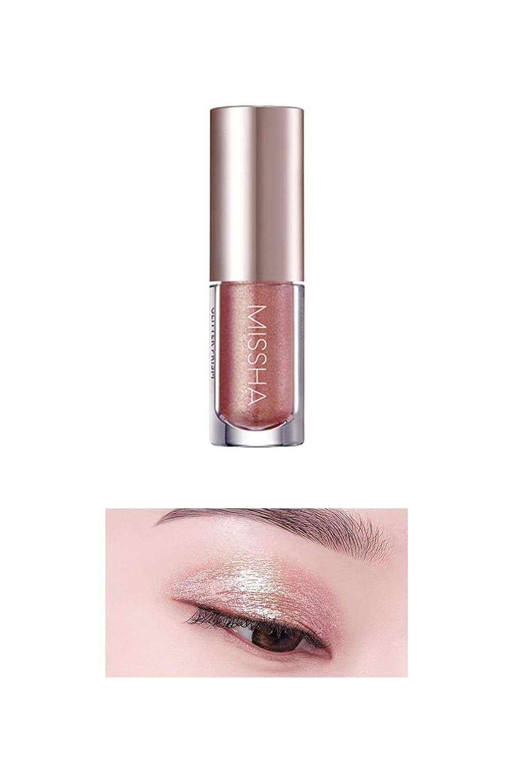 MISSHA Işıltılı ve Parlak Glitter Likit Göz Farı No.4 Eternal Rose