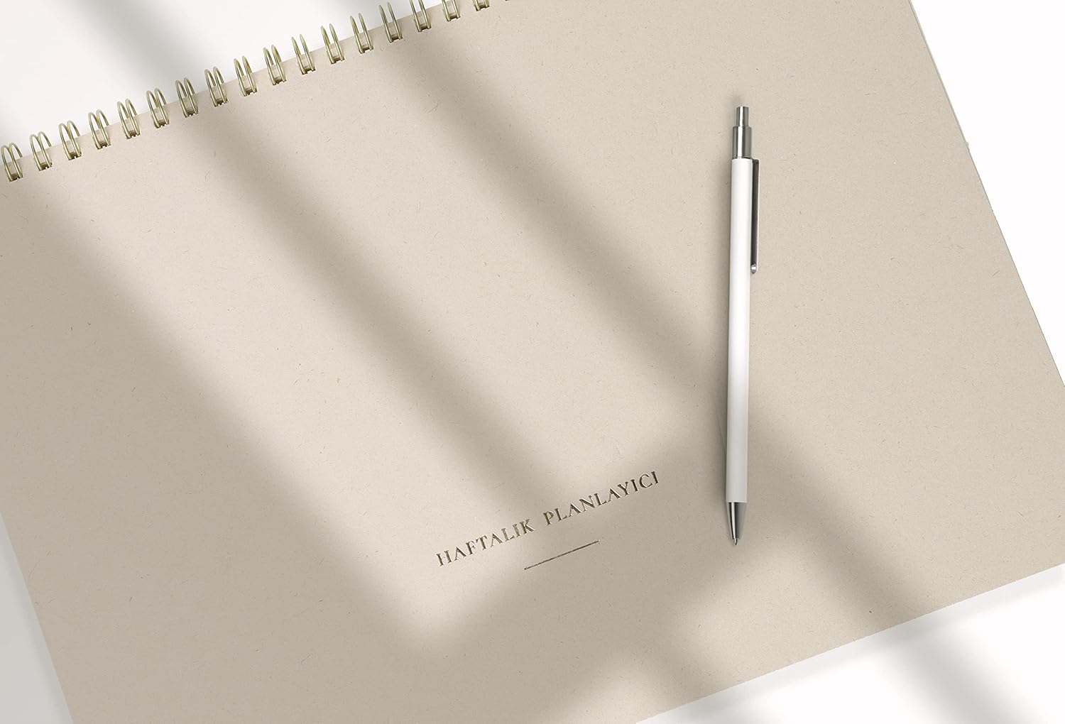 Fark Tanıtım Tarihsiz Spiralli Haftalık Planlayıcı - 12 Aylık Kullanım