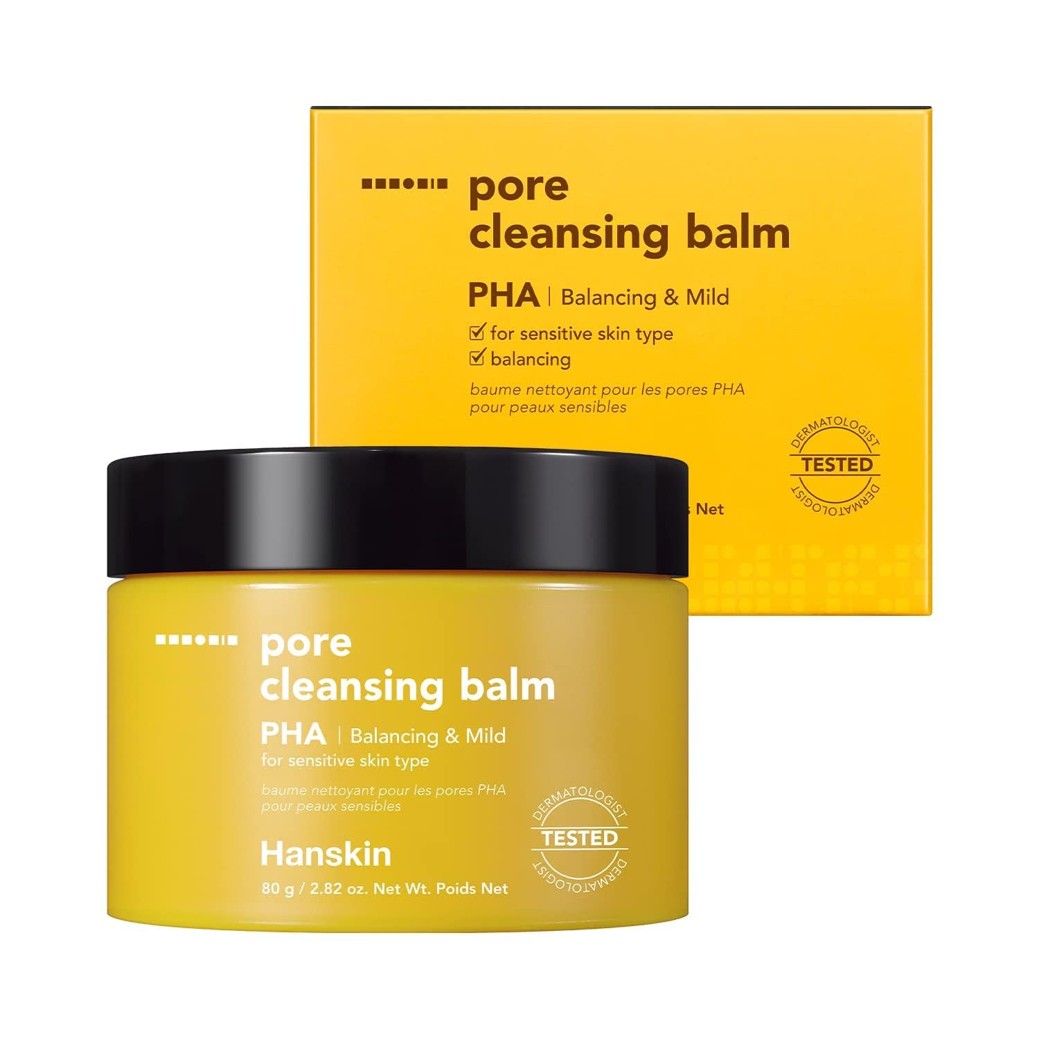 Hanskin Pore Cleansing Balm BHA - Hassas Ve Kuru Ciltler için Gözenek Ve Makyaj Temizleme Balmı [ 80 G]