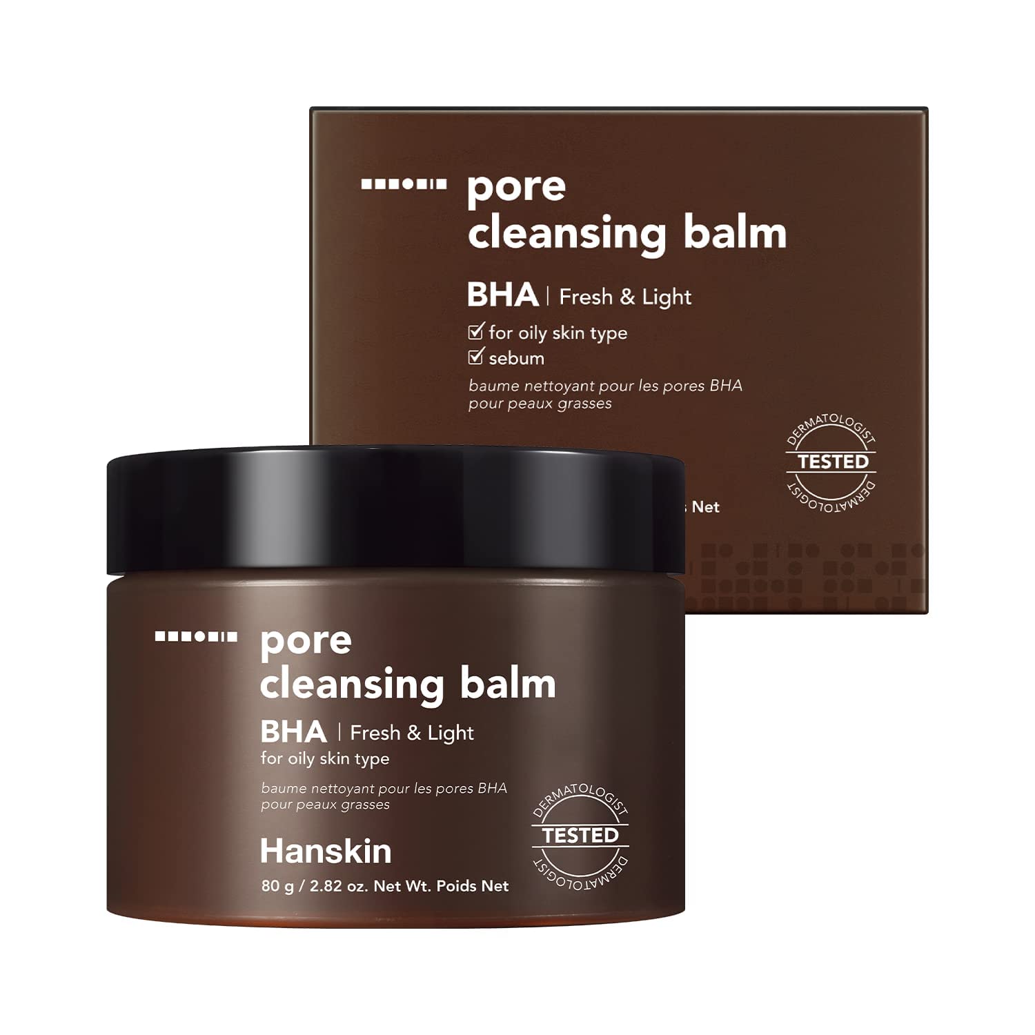 Hanskin Pore Cleansing Balm BHA - Karma Ve Yağlı Ciltler için Gözenek Ve Makyaj Temizleme Balmı [ 80 G ]