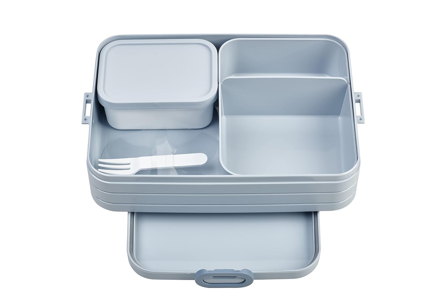 Mepal - Yemek kutusu Take A break large – bölmeli beslenme kutusu – 8 tereyağı ekmeği için uygundur – yemek hazırlama için ideal – 1500 ml – Nordic blue