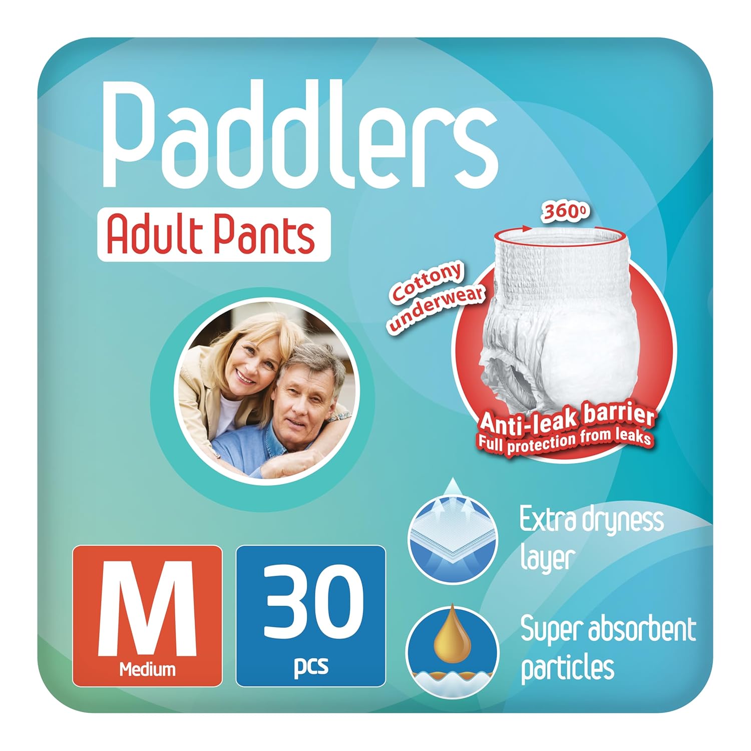 Paddlers Yetişkin Hasta Emici Külot Bez Medium 30 Adet