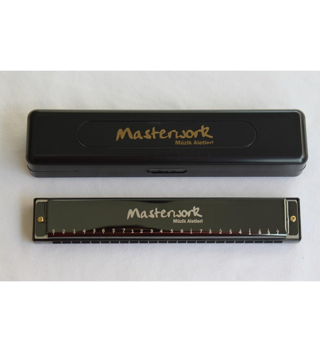 Masterwork Mızıka (24 Delikli C Mızıka Kutulu ve Temizleme Mendilli) Harmonica