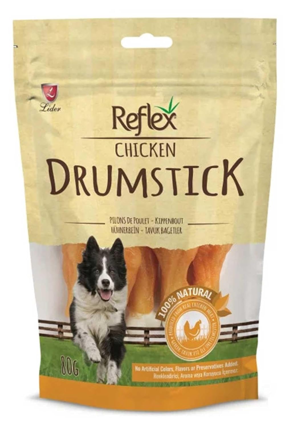 Reflex Dog Tavuklu Bagetler Ödül - Chicken Drumsticks 80 Gr
