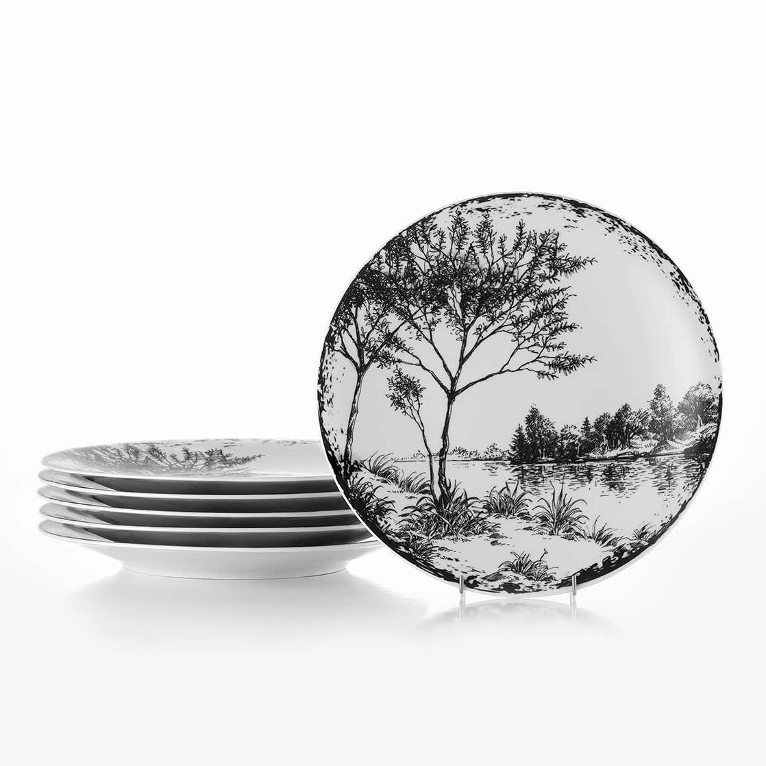 Kütahya Porselen Nano Zeugma 6 Kişilik 6 Parça Pasta Takımı 885364