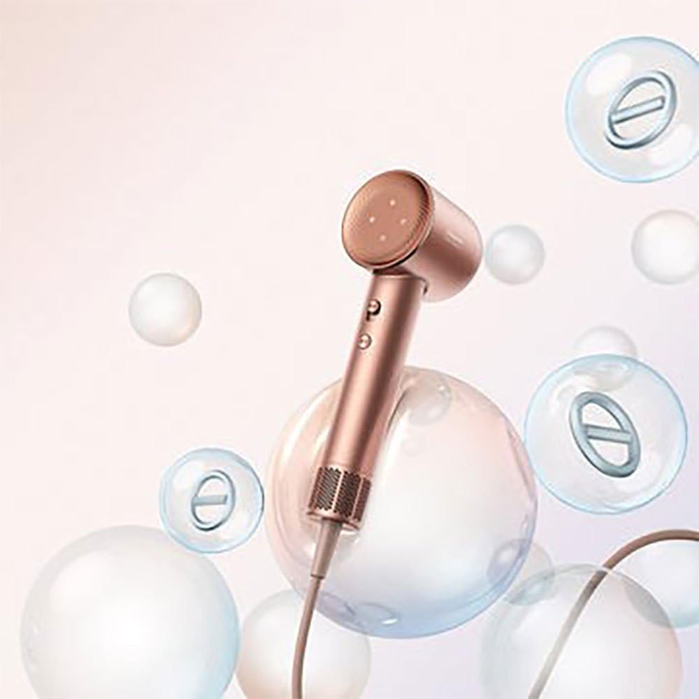 Dreame Hair Glory Saç Kurutma Makinesi,Hızlı Kurutma,110.000rpm Yüksek Hızlı Motor,70m/s Hava Akış Hızı,Negatif İyon Teknolojisi,Hafif,Sıcaklık Kontrolü,Pembe