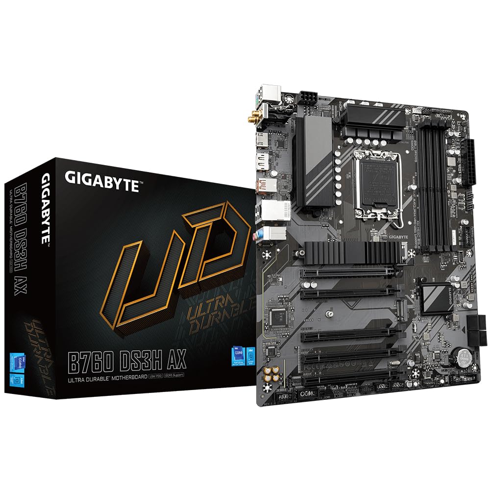 GIGABYTE B760 DS3H AX WIFI6 Intel LGA1700 ATX ULTRA DURABLE Anakart