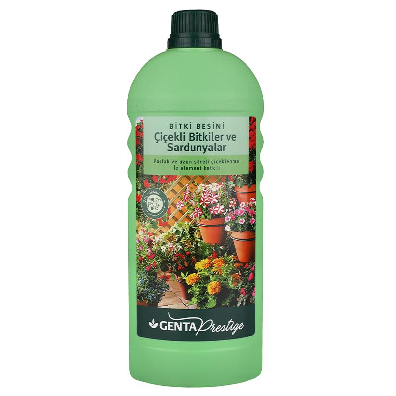 Genta Prestige Çiçekli Bitkiler ve Sardunyalar için Sıvı Bitki Besini Sıvı Gübre1000 ml