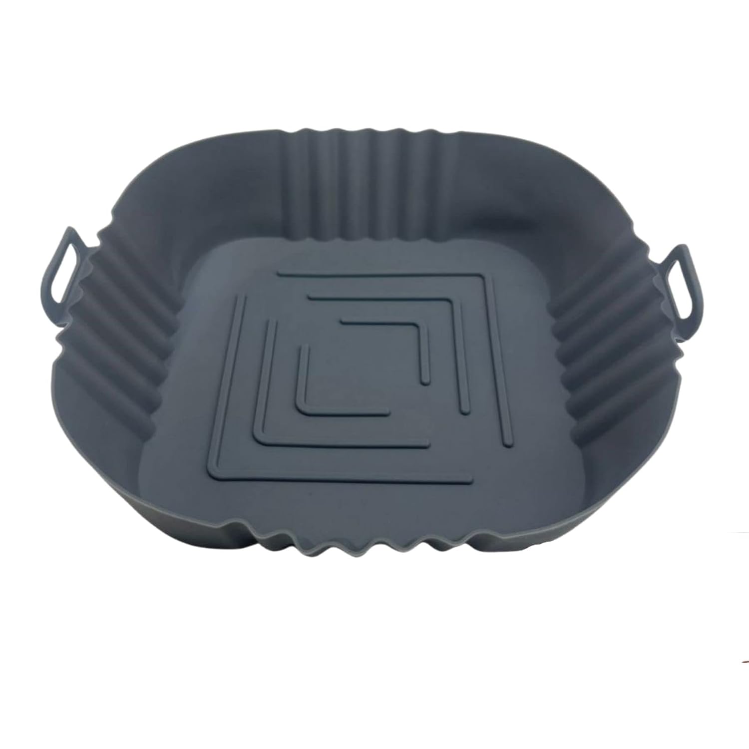 BUFFER® Renkli Isıya Dayanıklı Yıkanılabilir Silikon Fırın Ve Airfryer Kare Model Pişirme Matı 20 Cm (gri)