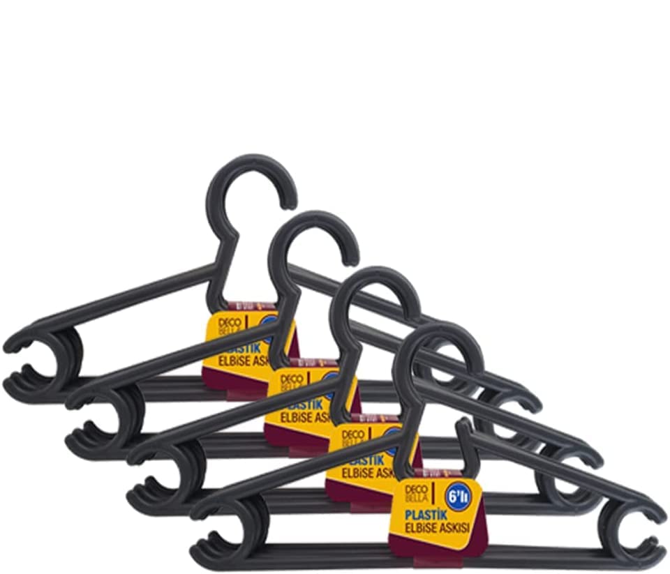 DecoBella 24 'lü Plastik Elbise Askısı