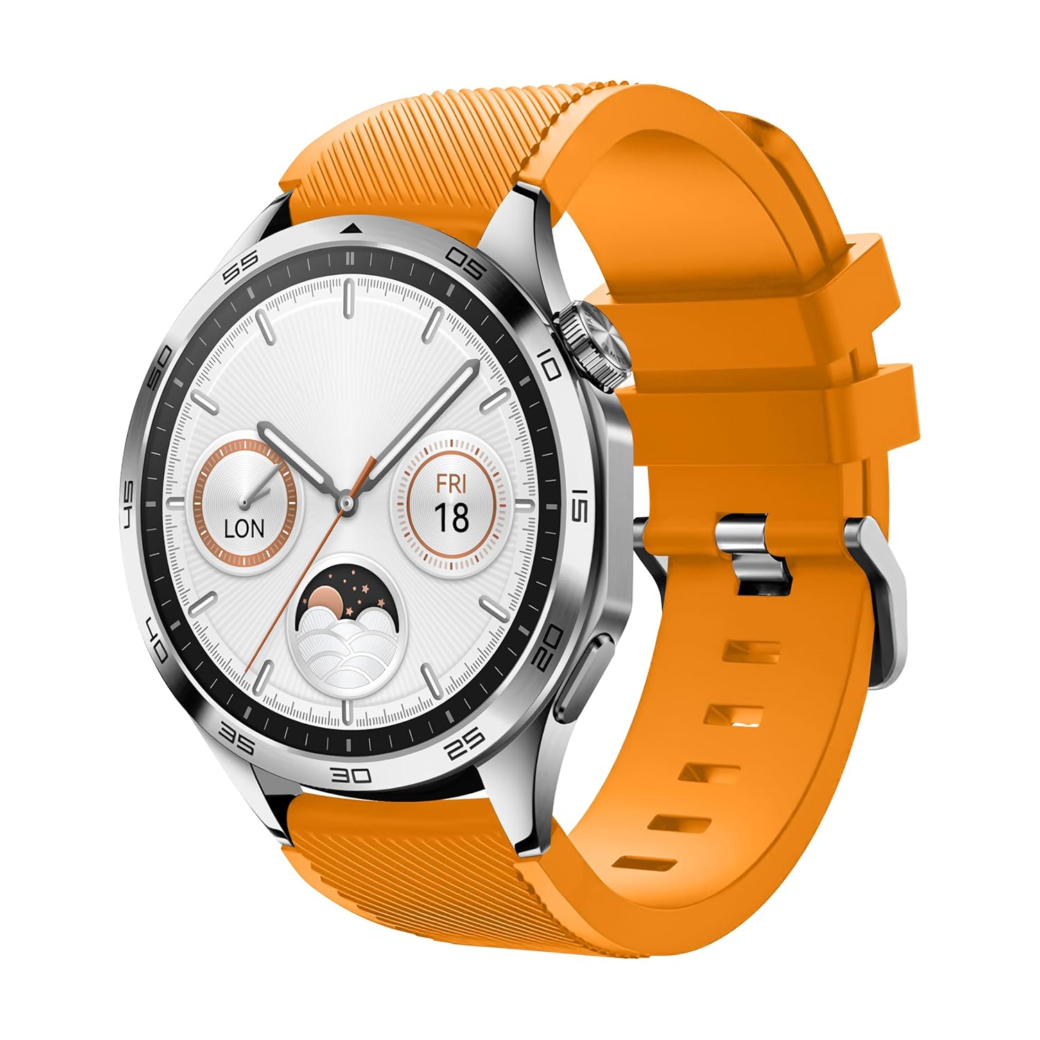 Teknoft 46mm Akıllı Saat Modelleri İçin HUAWEI Watch (Ultimate/GT4/Watch 4 Pro/GT3/GT3 Pro/GT2/GT2 Pro) SAMSUNG Watch (Gear S3 Frontier/Galaxy Watch 46mm) Çizgi Desenli 22mm Silikon Kordon