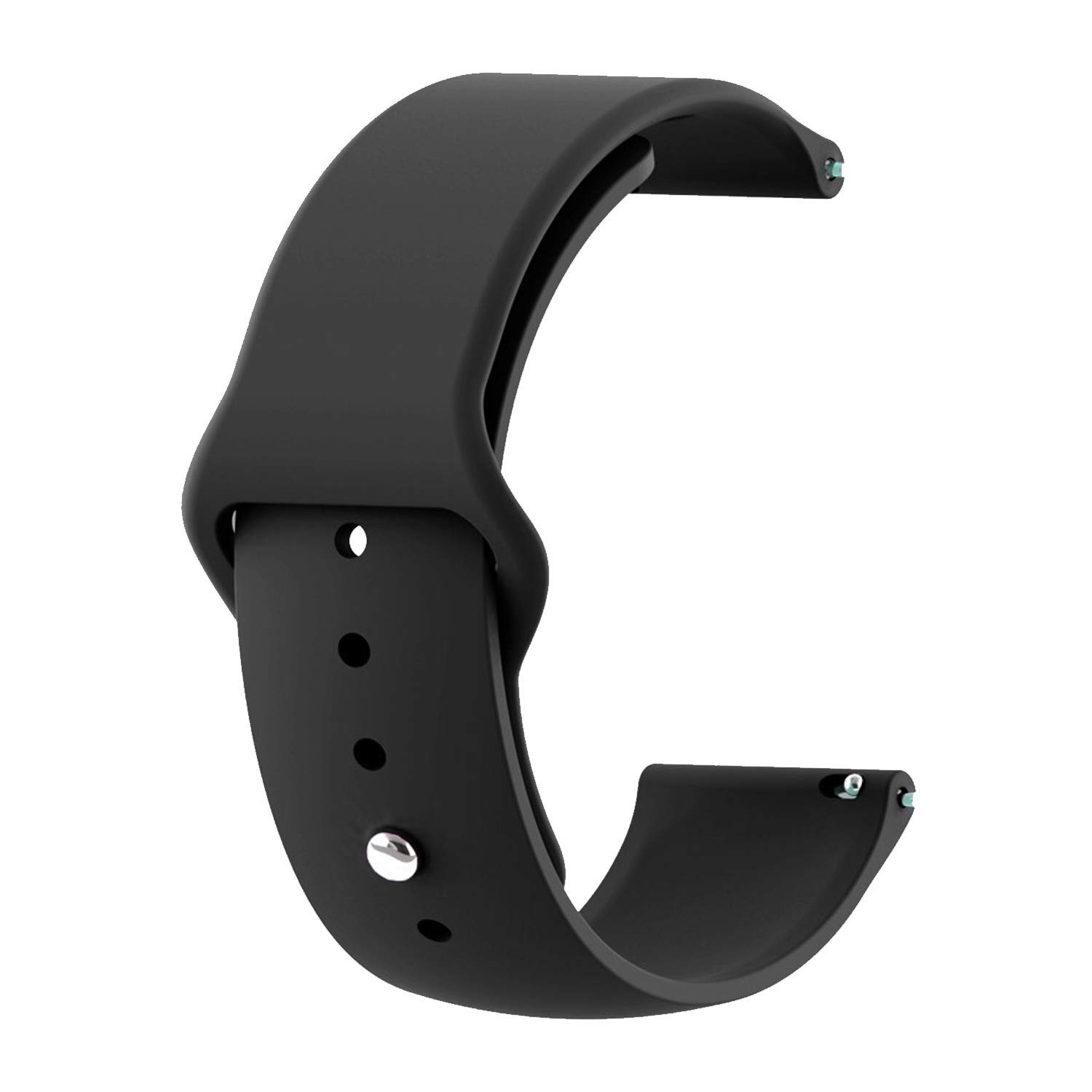 Microsonic Amazfit GTS 3 için Kordon Silicone Sport Band Siyah [GTS 3 ile Uyumlu Kordon - Siyah]