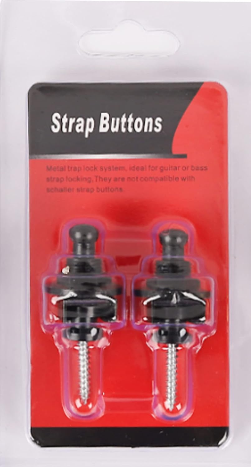 Raymond Joes SB01BK Gitar Askı Kilidi Straplock (1 Çift Siyah)